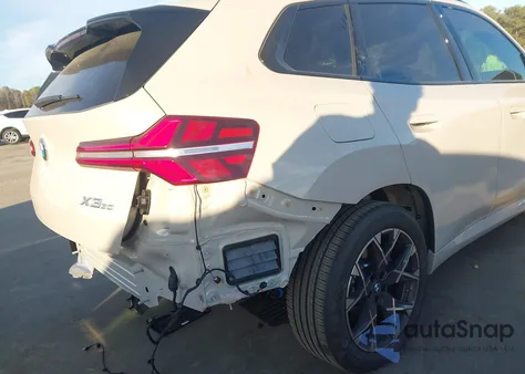 2025 BMW X3 30 xDrive from USA, damaged, VIN 5UX53GP03S9112154